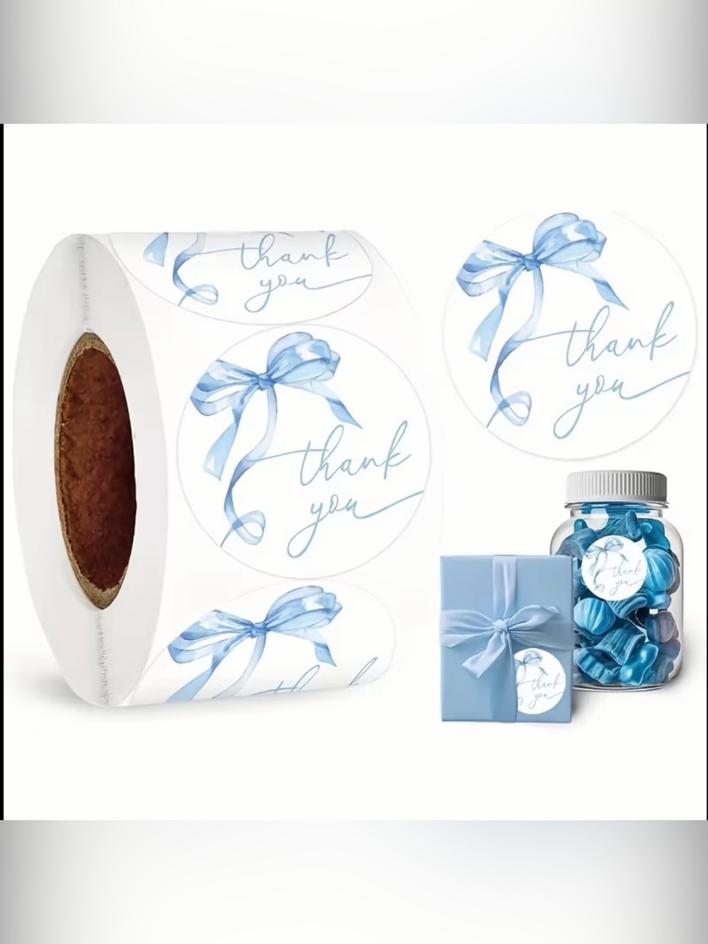 590pcs Shipping Bundle 30 Poly Mailers, 30 Clear Bags, 30 Cards & 500 Stickers - Picture 10 of 15
